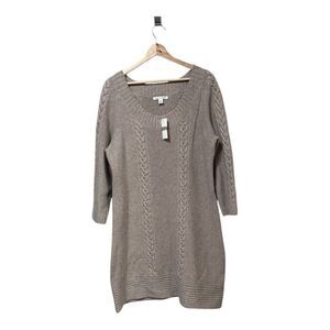 Banana Republic Cable-Knit  Sweater Dress‎ Sz XL I Wool cashmere blend nwot